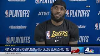WNBA, NBA Players Boycott After Jacob Blake Shooting | NBC New York