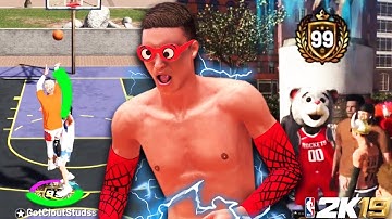 96 TO 99 OVERALL IN ONE DAY!! CRAZIEST 99 OVERALL BUILD SHUTS DOWN THE PARK! - NBA 2K19