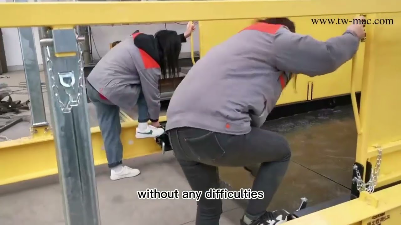 Retractable Material Superdeck 4200mm Width Construction Loading Platforms MLP4200