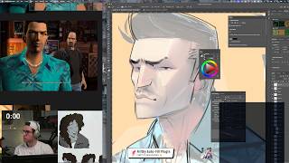 Stylized art study and chatting ✏️