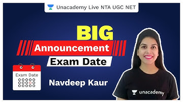 UGC-NET June 2020 Final Dates OUT! | NTA UGC NET Exam Announcement | Navdeep Kaur | Unacademy Live