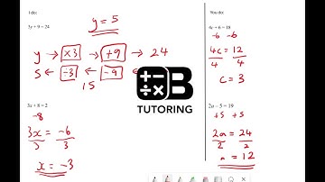 Solving Linear Equations (Two-Step) - GCSE Maths Revision OBTutoring