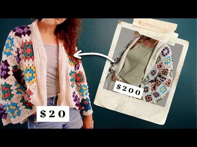 I Made a $200 Anthropologie Crochet Cardigan for Cheap! - YouTube