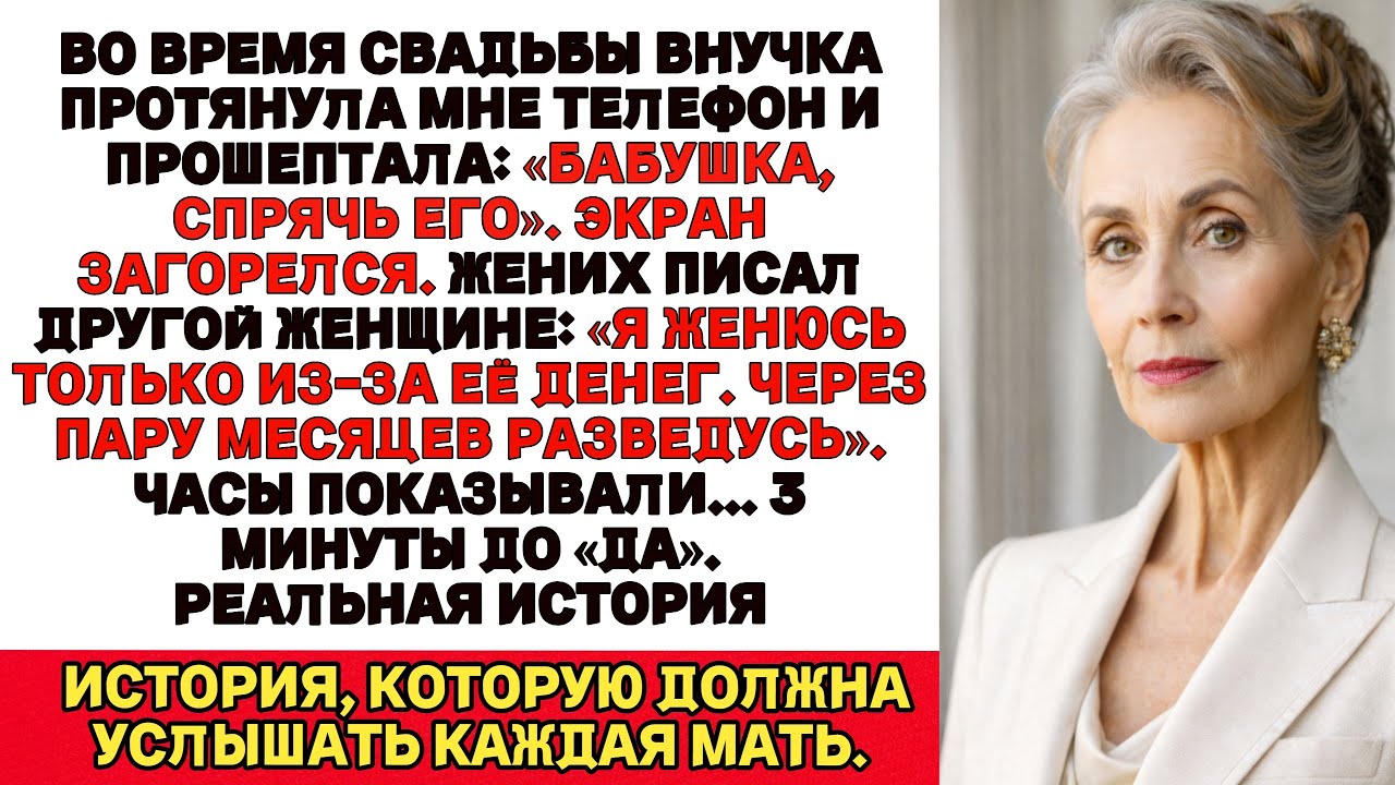 Телефон моей внучки зазвонил за 3 минуты до «да»… и изменил всё.
