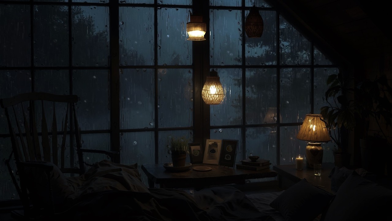 Rain paints silence on windows - Rain speaks in hushed tones - Listen closely to the quiet