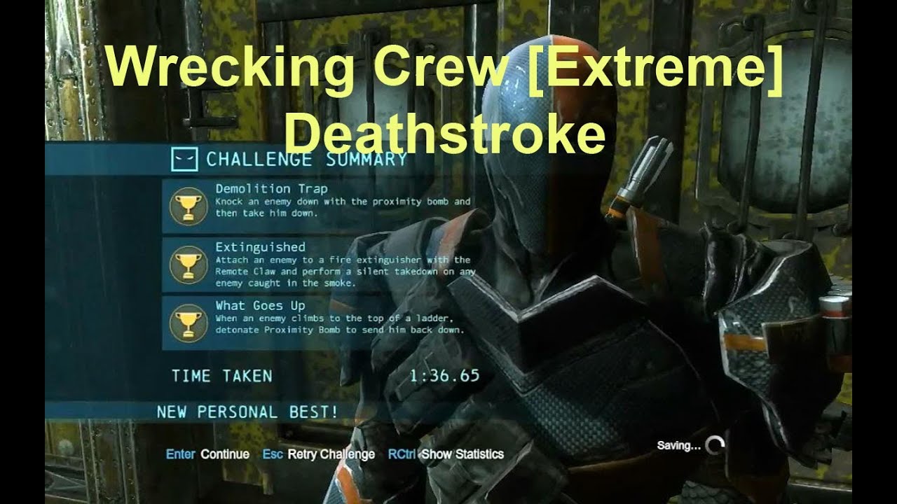 Wrecking Crew [Extreme]: Deathstroke Predator: 3 Medals: Batman Arkham Origins