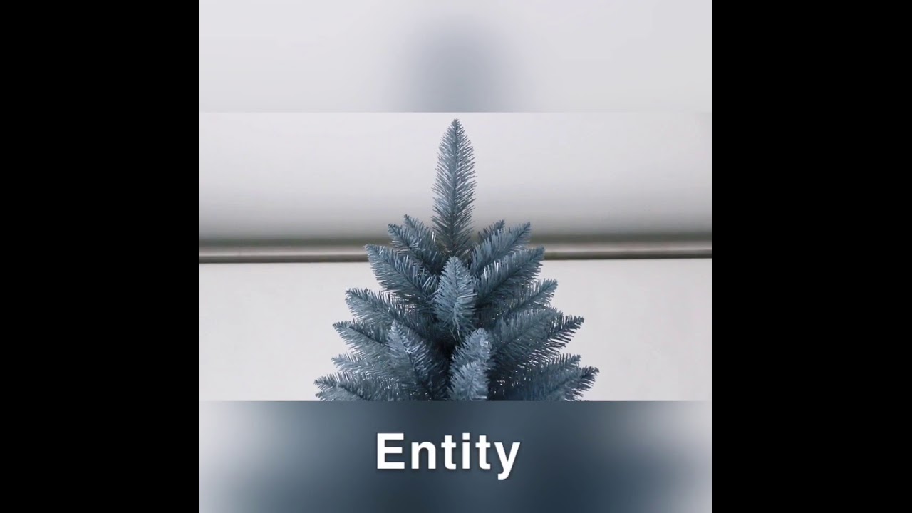 High Selling Blue Pointed PVC Christmas tree for Party Holiday Decor