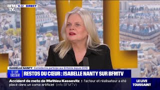 Restos du cœur: Isabelle Nanty, comédienne, s'exprime sur BFMTV