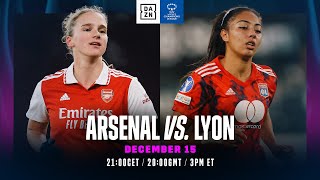 Arsenal vs. Lyon | Match En Intégralité De La 5e Journée De L'UEFA Women's Champions League