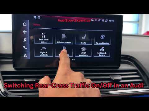 Switching Rear-Cross Traffic On/Off in an Audi