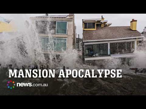 Wild storms smash the US, destroying million-dollar beachfront homes