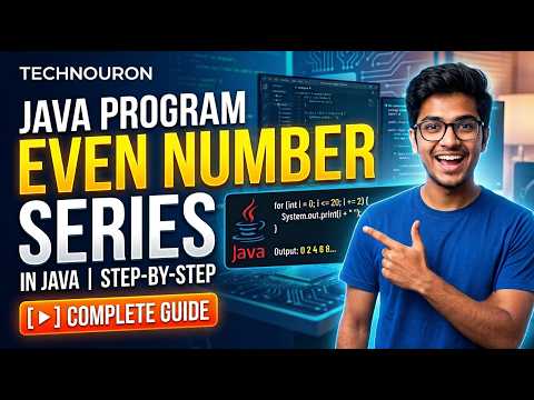 How to Print Even Numbers in Java | Java Programming Interview Questions & Solutions