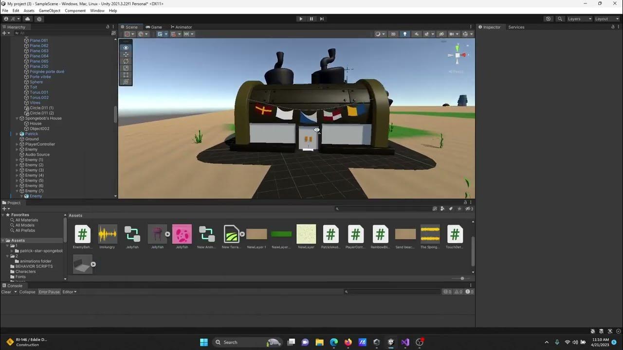 Dev Blog Making A SpongeBob Game (Project for learning Game