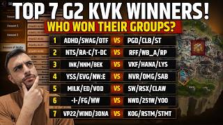 Top 7 G2 KvK WINNERS ANNOUNCED! | Call of Dragons