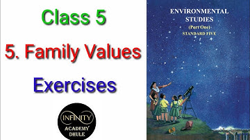5 Family Values 5th EVS 1 chapter 5  lesson 5 Questions Answers 5th environmental studies 1 exercise