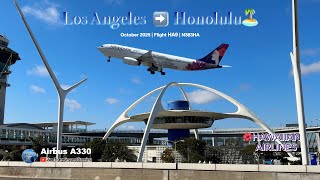 [4K] 🌺 Hawaiian Airlines A330 Inflight View | LAX to HNL | October 2025 #hawaiianairlines