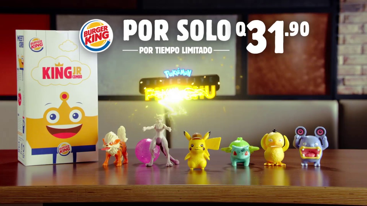 Pokemon Detective Pikachu Comercial De Guatemala Español Burguer King Completo