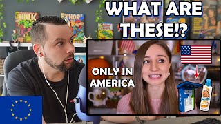 European Reacts to 7 things I had NEVER SEEN before I came to the USA