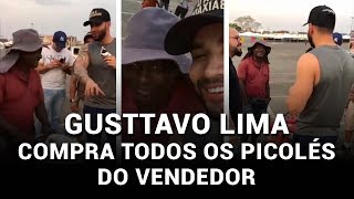 Gusttavo Lima compra todos os picolés do Vendedor e da dois convites para o show