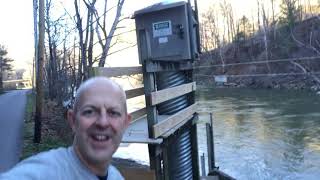 USGS gauge station for river flood water measurement