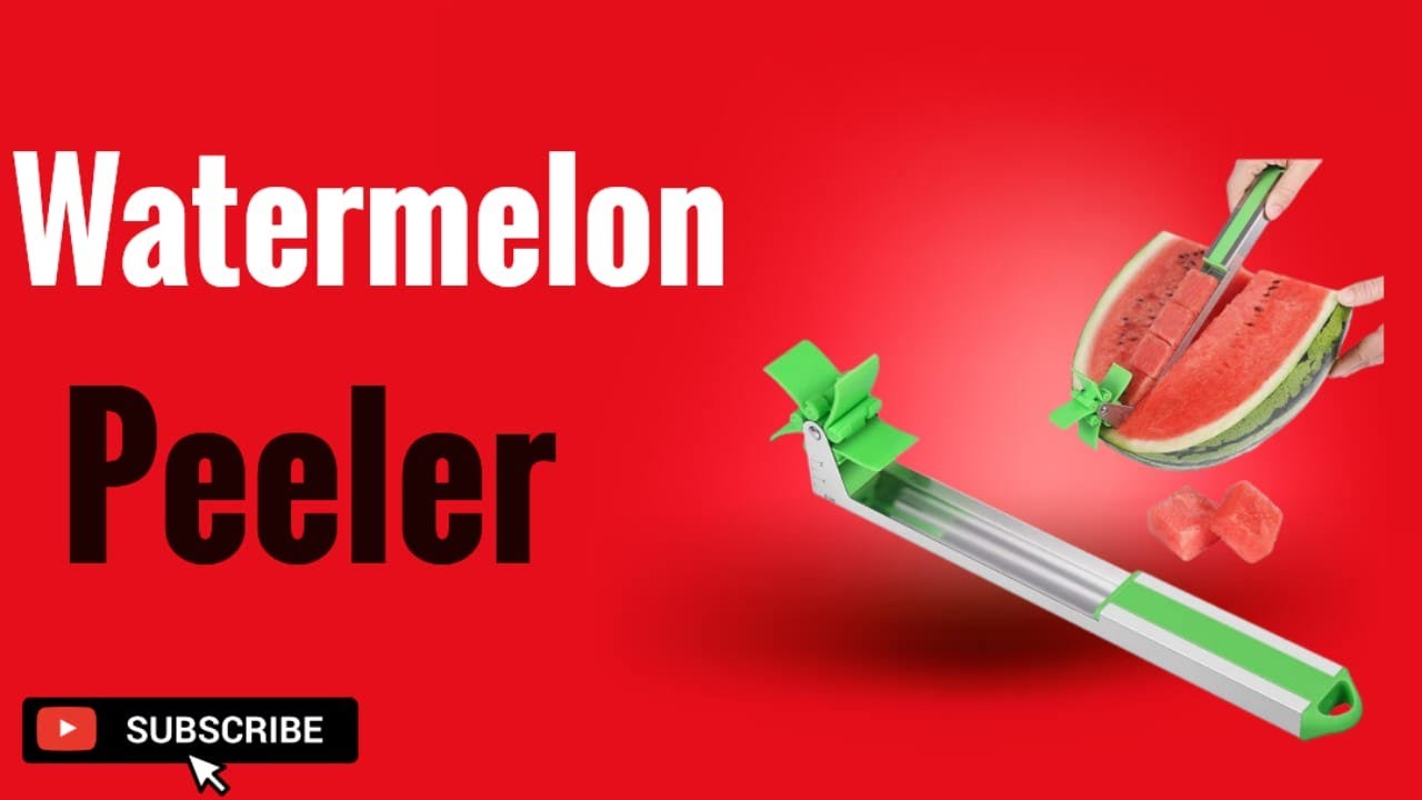 Stainless Steel Watermelon Slicer Server, Fruit Corer & Separator