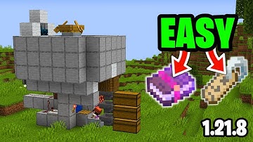 EASIEST FISHING FARM EVER! Minecraft 1.21.8 JAVA