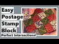 Easy Postage Stamp Quilt Block - Perfect Intersections!