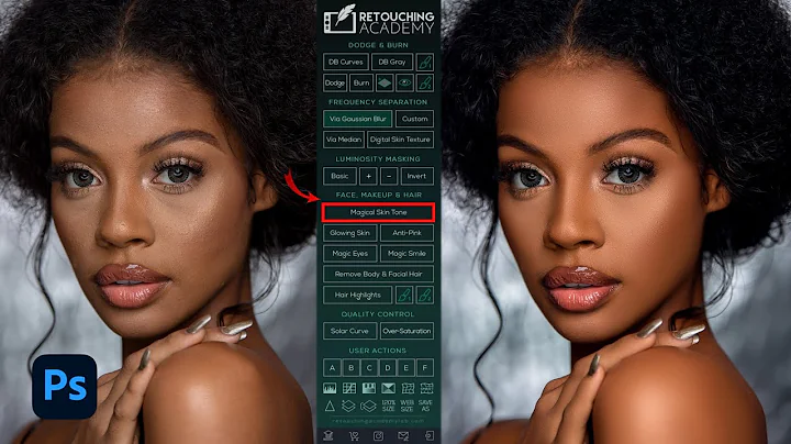 How to Match Skin Tone Using RETOUCHING ACADEMY PANEL In Photoshop  - Photoshop Tutorial