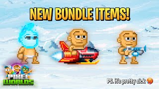 XMAS IN-APP PURCHASE BUNDLE ITEMS SHOWCASE! | Pixel Worlds
