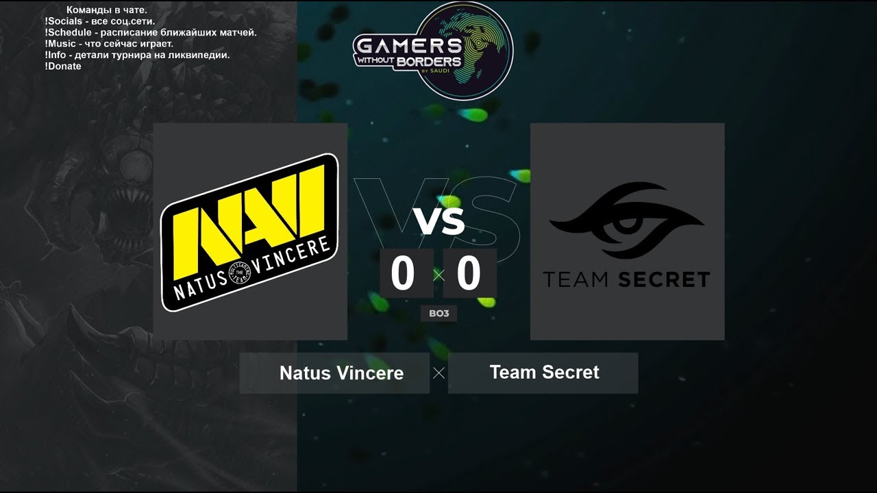[Live!] Natus Vincere vs. Team Secret - BO5 Gamers Without Borders 2020 ...