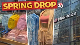 SPRING has started at lululemon 👀👀👀 Blueberry smoothie, Sunshine Yellow, Candy Cloud, Tie Dye