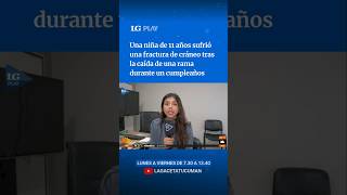 Una niña sufrió una fractura de cráneo tras la caída de una rama durante un cumpleaños