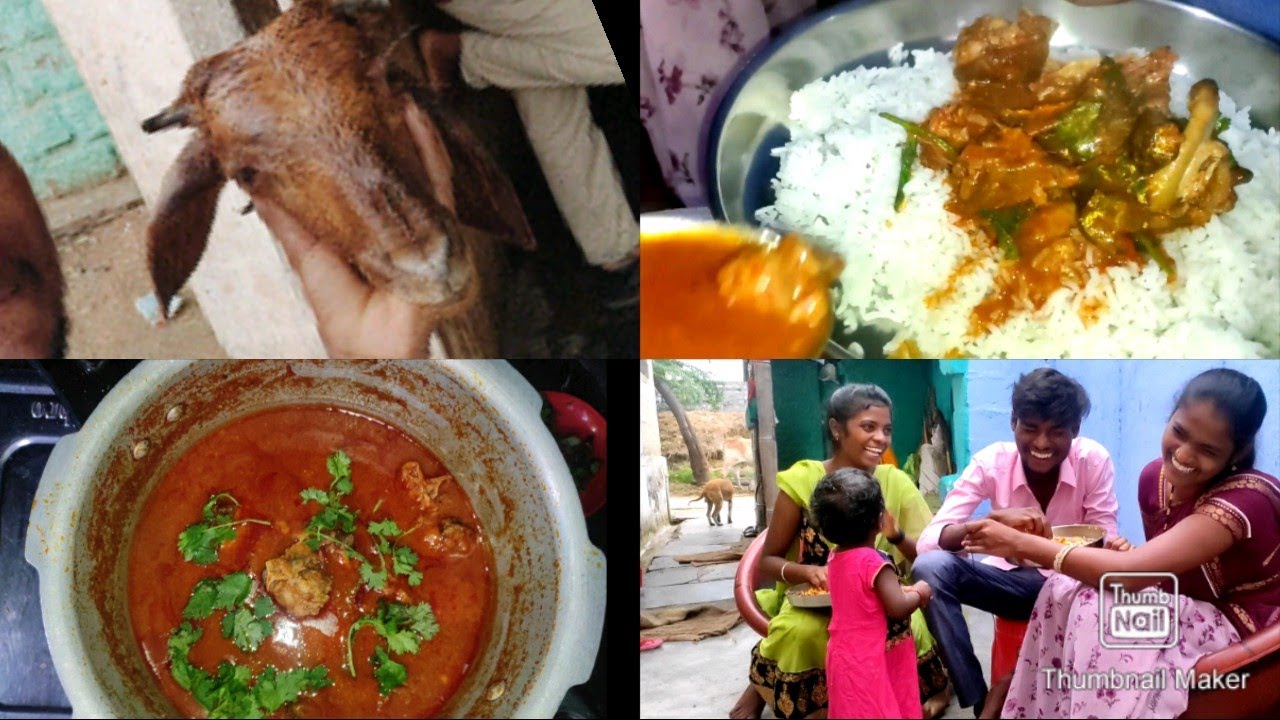 village style పొట్టేలు తలకాయకురా 😍..curry రుచిమాత్రం