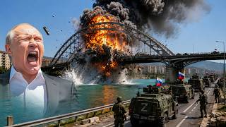 45 minutes ago! A 95-ton bomb from a US F-35 fighter jet exploded over the Kursk bridge.