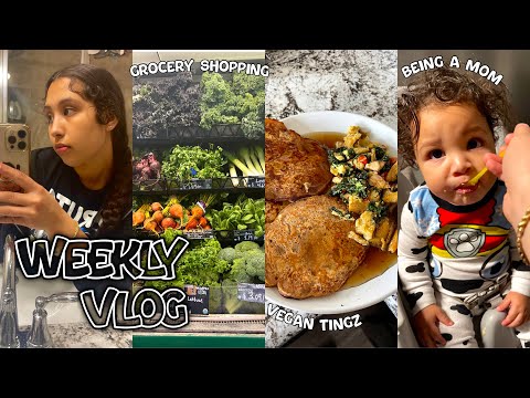 WEEKLY VLOG | Day In A Life Of A SAHM + Cleaning Motivation + Trying New Vegan Cooking + Mom Talk