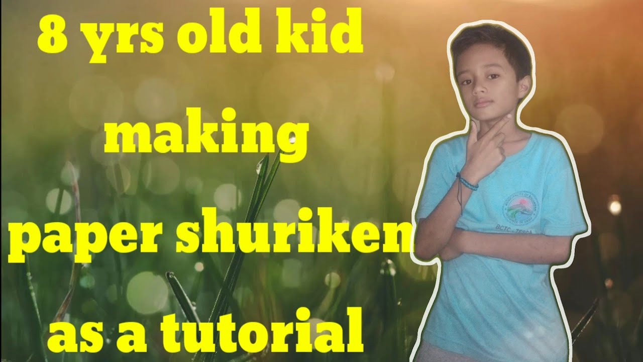 How to make paper shuriken/ as a tutorial - YouTube