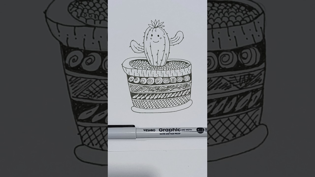 Drawing a cool cactus 
