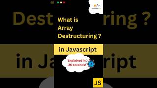 Array Destructuring: The Shortcut No One Tells You! 😎 #JavaScriptTips