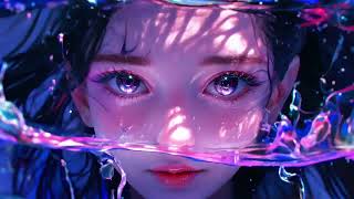 anime girl purple water moewalls com