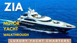 M/Y Zia  🛳️   Walkthrough  ⚓️ Luxury Yacht Charters | Greece