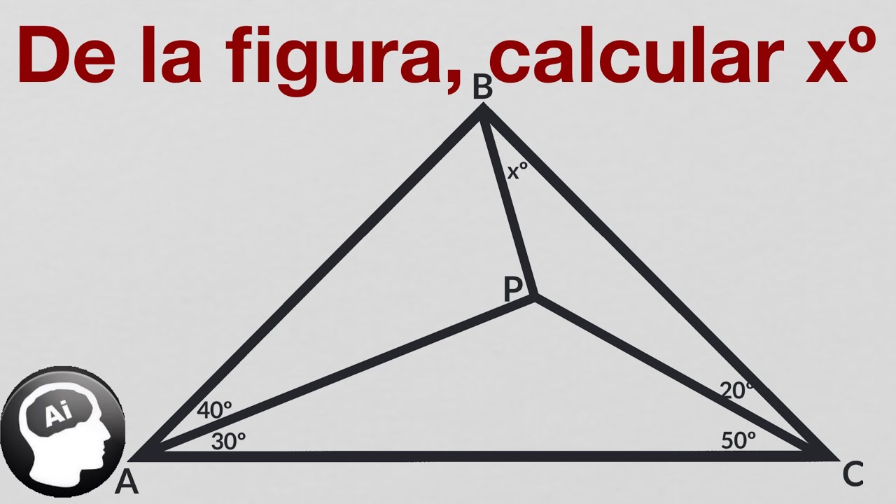 Problema de trazos auxiliares (nivel avanzado) y propiedades de los triangulos