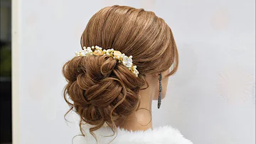 Textured messy low bridal bun| Nissara Hairstylist Thailand