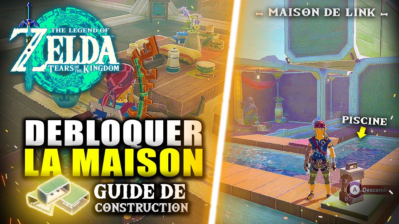 Zelda Tears of The Kingdom : Comment avoir une MAISON (Avec Piscine