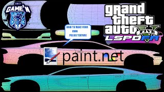 HOW TO CREATE YOUR OWN POLICE TEXTURE | PAINT.NET | LSPDFR | GTA 5
