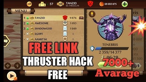 Shadow Fight 2 Thruster Moves Hack|| 7000+ Avarage /Evary Round || Free Script by Tanzid360