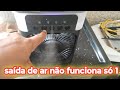 Climatizador umidificador refrigerador de ar e ventilador parou de funcionar não solta fumaça