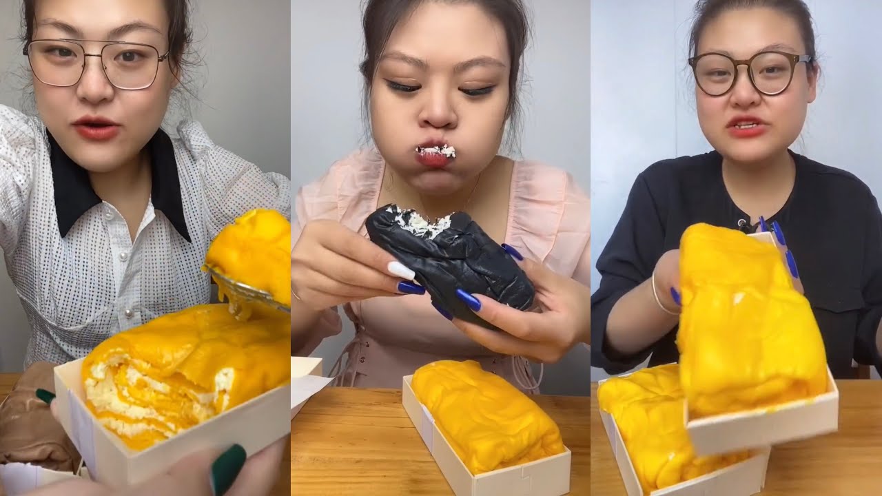 [CREPE ASMR] crepe towel | eating show