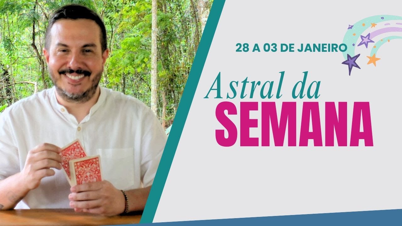 CARTA E ASTRAL  DA SEMANA - 28 a 03 de JANEIRO 2026 | André Mantovanni