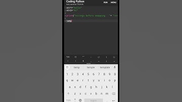 Python program to swap two strings #shorts