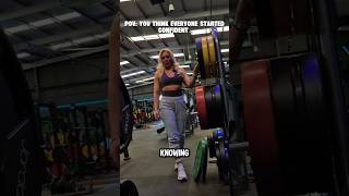 Nobody starts confident. Confidence is built 🖤 #gymmotivation